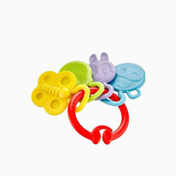 Babyjem Teether Rattle - Red