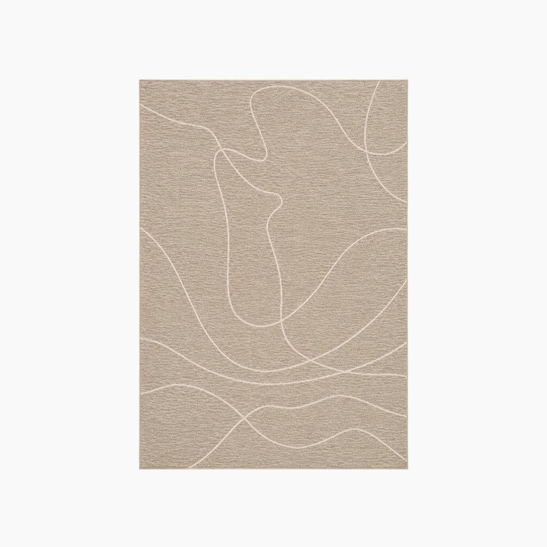 Textured Leaf Pattern Carpet