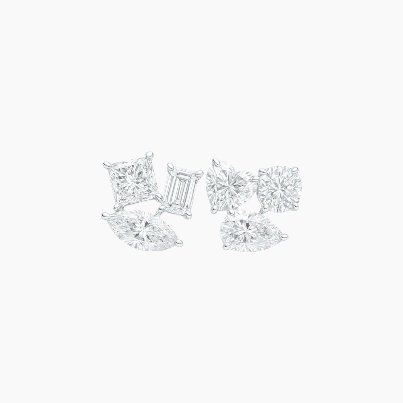 Illumine Gold The Asymmetry Studs Earrings Illumine Gold The Asymmetry Studs Earrings