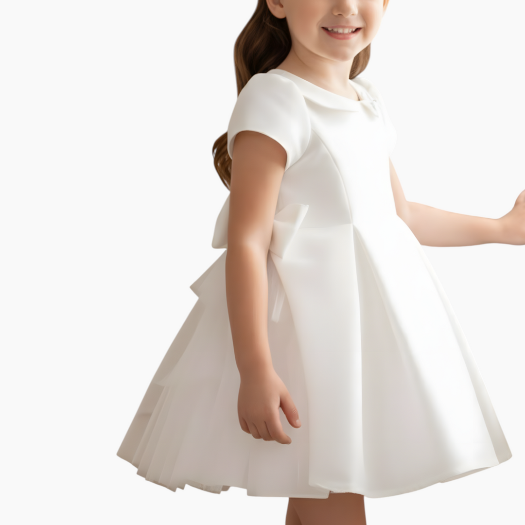 Riva The Elegance in White Tiered Tulle Gown