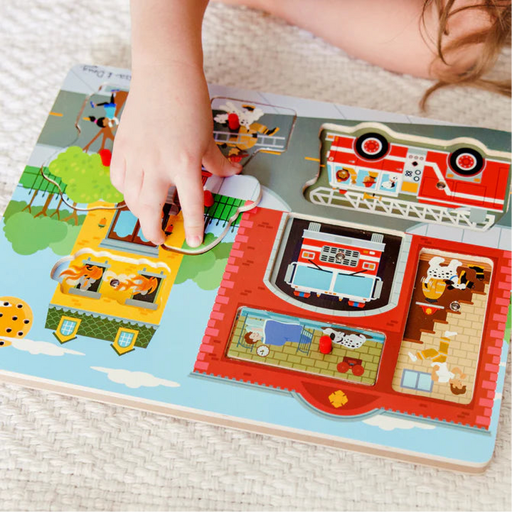 Melissa &amp; Doug The Fire Station Sound Puzzle