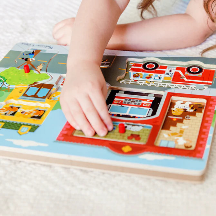Melissa &amp; Doug The Fire Station Sound Puzzle