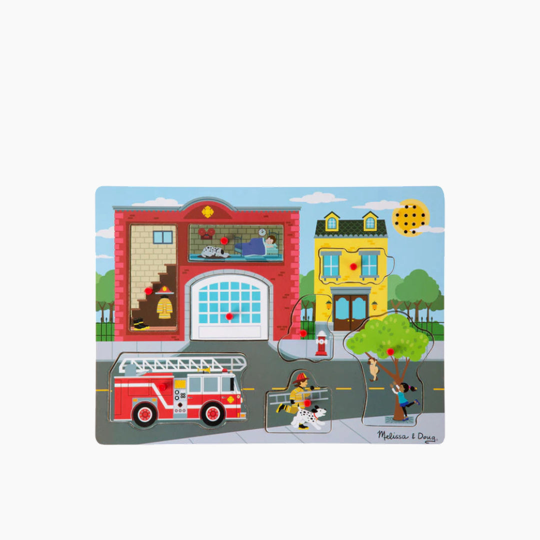 Melissa &amp; Doug The Fire Station Sound Puzzle