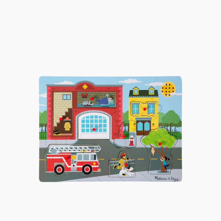Melissa &amp; Doug The Fire Station Sound Puzzle