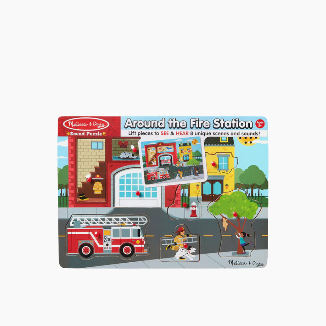 Melissa &amp; Doug The Fire Station Sound Puzzle