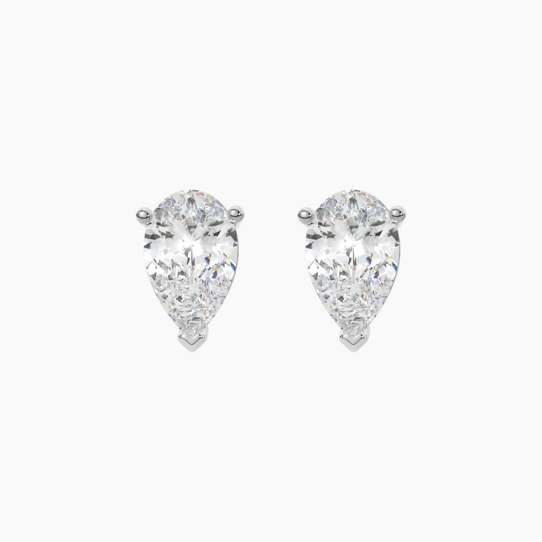Illumine Gold The Luna Pear Studs Earrings