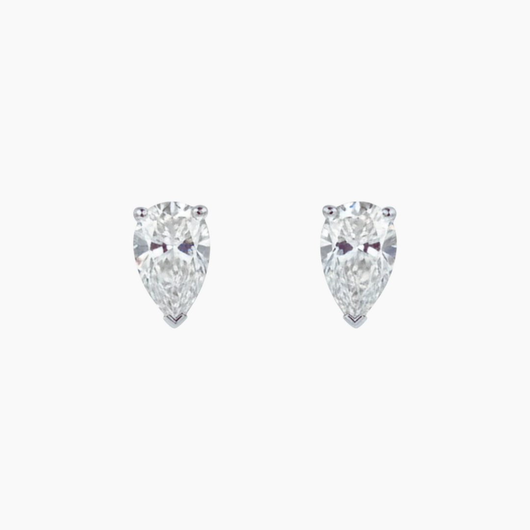 Illumine Gold The Luna Pear Studs Earrings