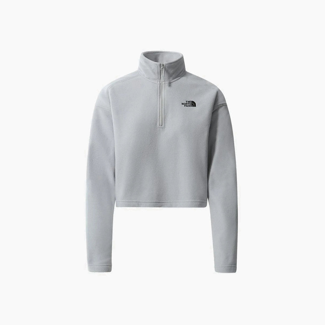 The North Face 100 Glacier Cropped 1/4 Zip Sweatshirt