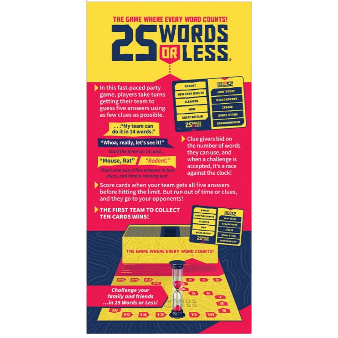 25 Words Or Less Card Game