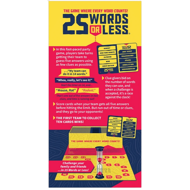25 Words Or Less Card Game