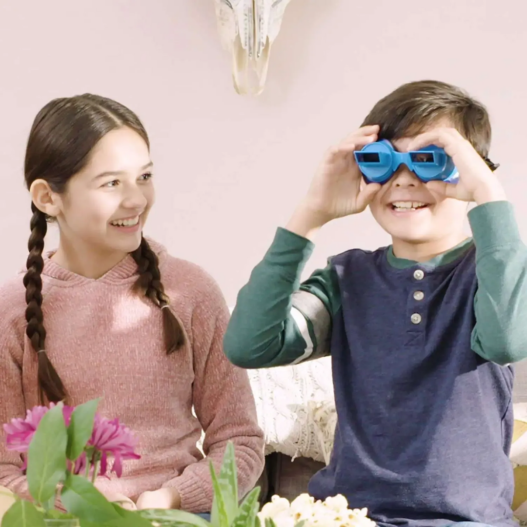 Zing The Up Side Down Challenge Game with upside-down vision glasses
