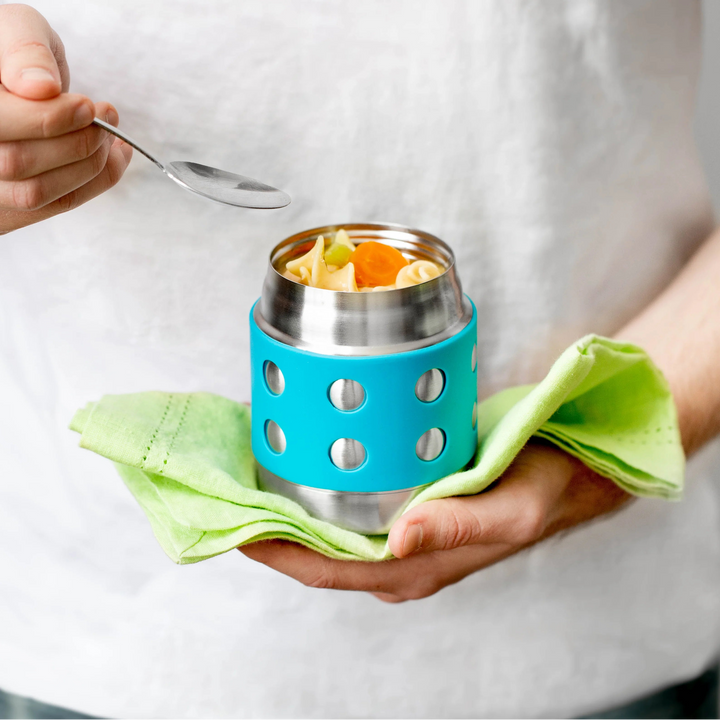 LunchBots Thermal 8oz - Orange &amp; Navy