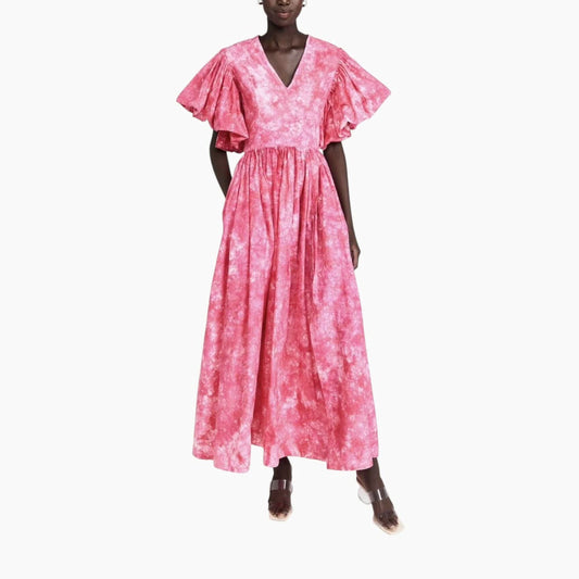 Sika Tie-Dye Print Dress