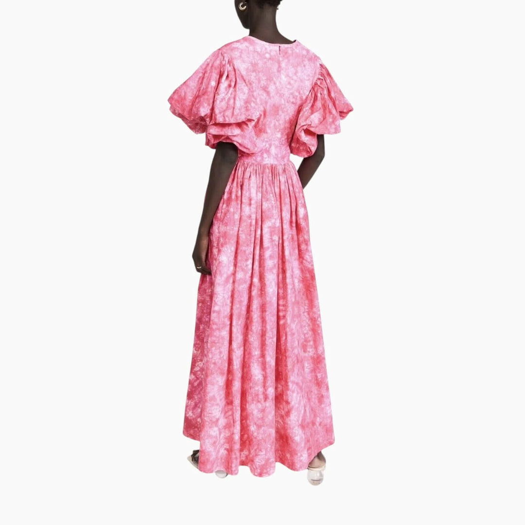 Sika Tie-Dye Print Dress