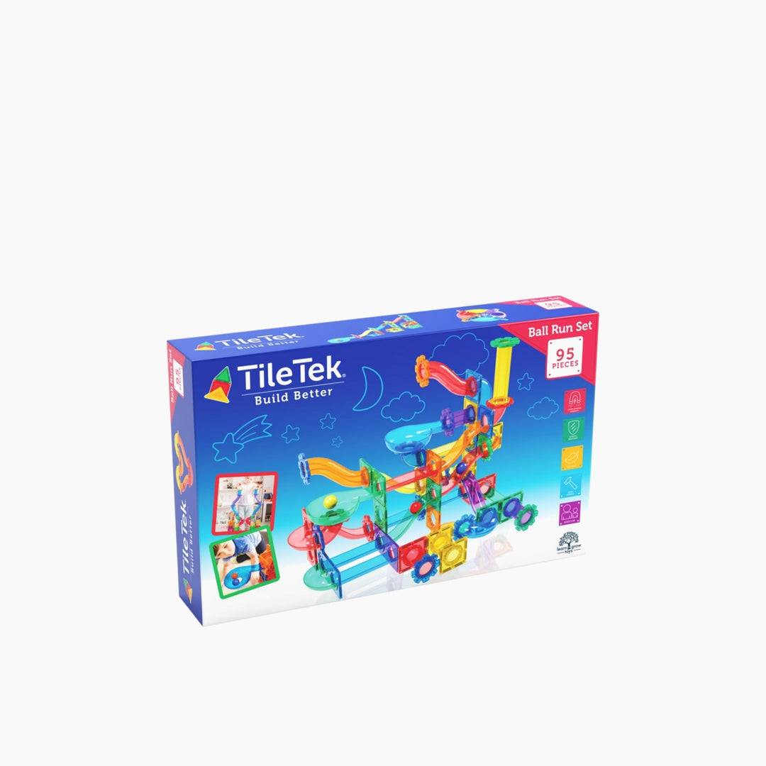 Tiletek Magnetic Tile Ball Run 95 Pcs Set