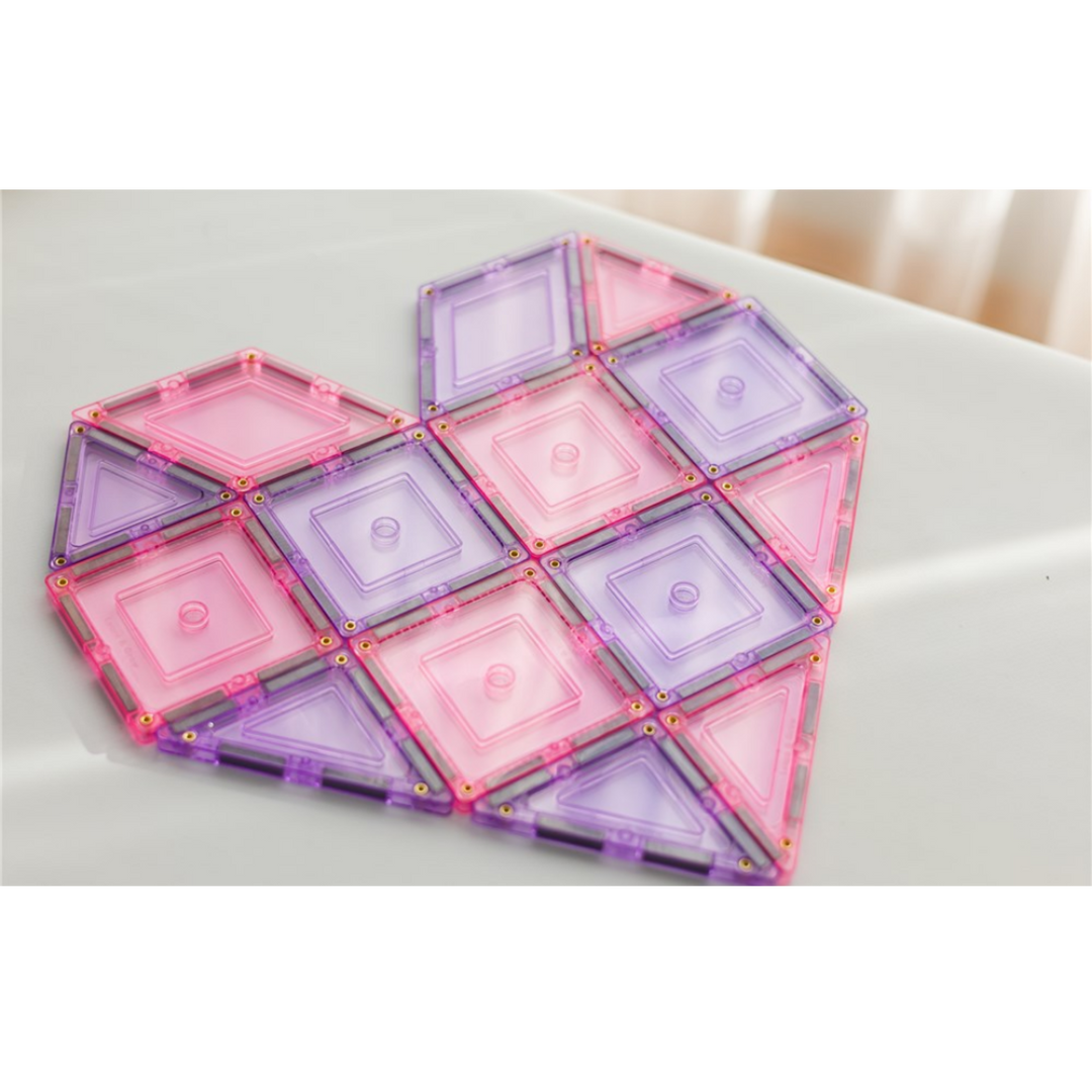 Tiletek Magnetic Tiles 112 Pcs Pastel Builders Set