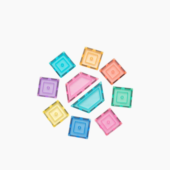 Tiletek Magnetic Tiles 112 Pcs Pastel Builders Set