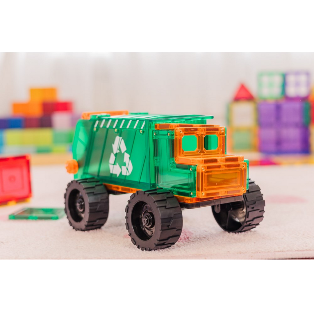Tiletek Magnetic Tiles 14 Pcs Mega Recycling Truck