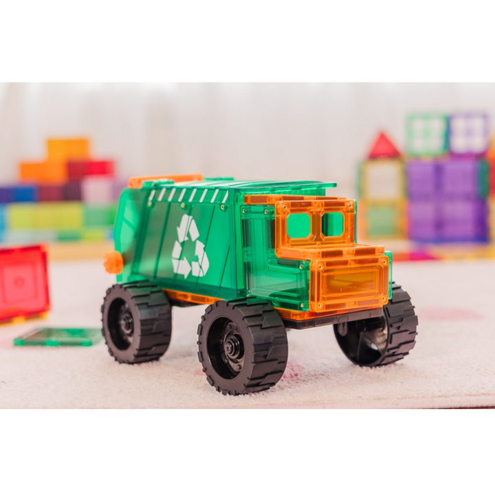 Tiletek Magnetic Tiles 14 Pcs Mega Recycling Truck