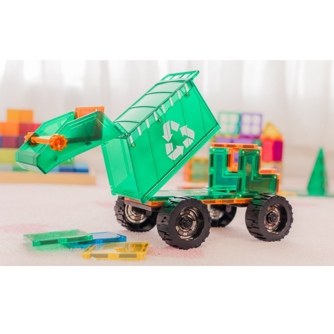 Tiletek Magnetic Tiles 14 Pcs Mega Recycling Truck