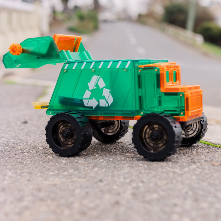 Tiletek Magnetic Tiles 14 Pcs Mega Recycling Truck