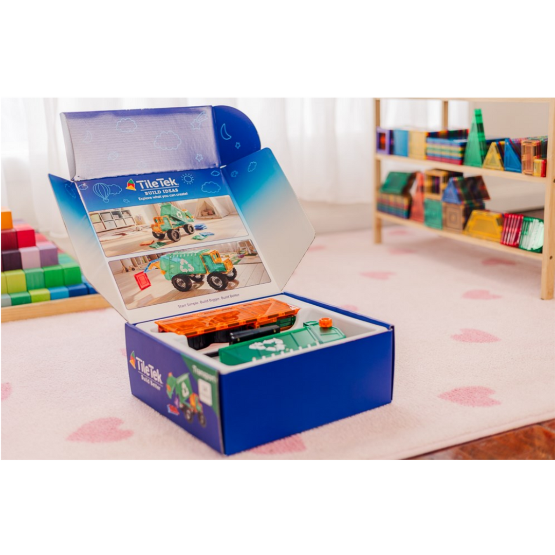 Tiletek Magnetic Tiles 14 Pcs Mega Recycling Truck