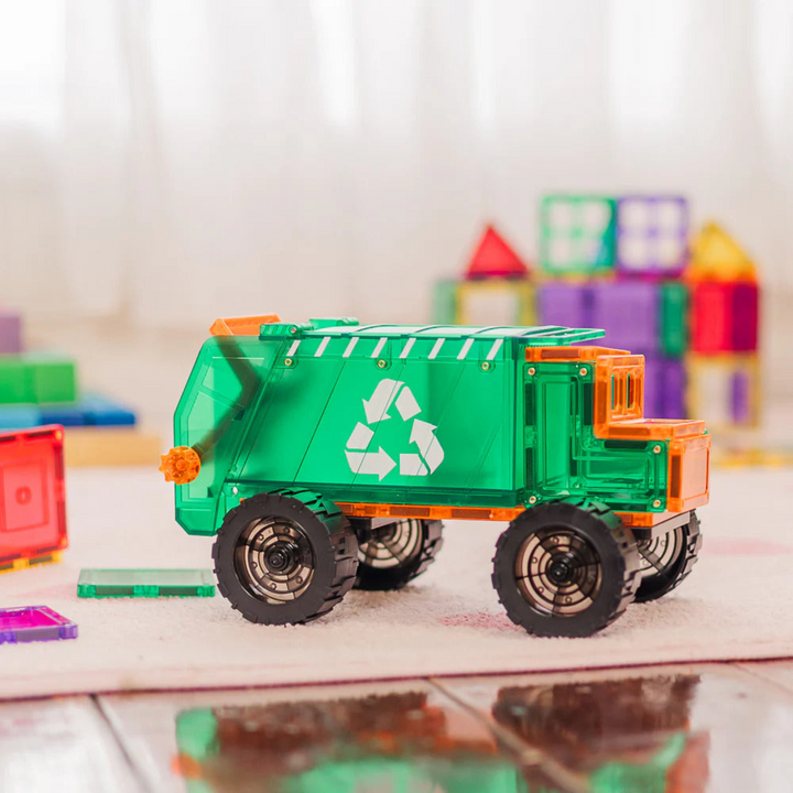 Tiletek Magnetic Tiles 14 Pcs Mega Recycling Truck