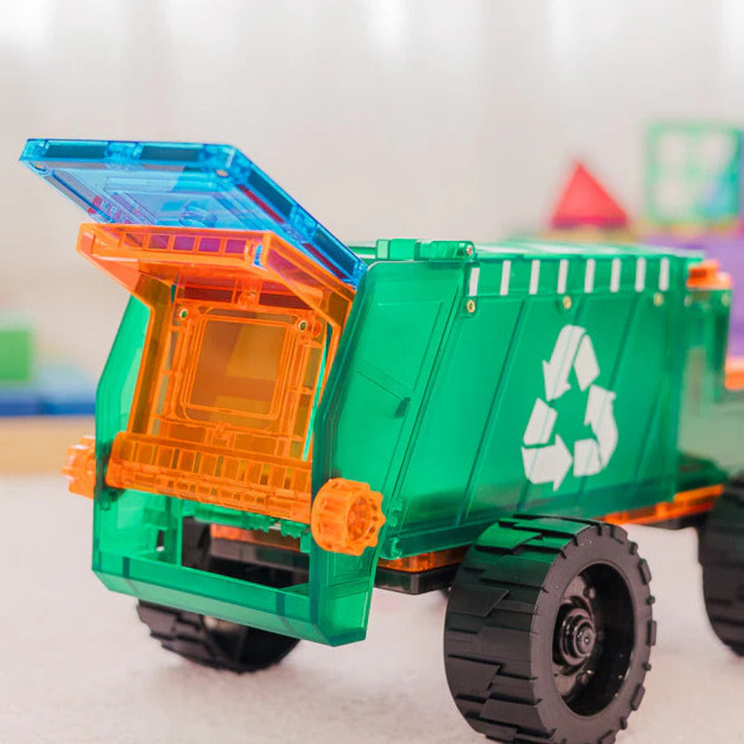 Tiletek Magnetic Tiles 14 Pcs Mega Recycling Truck