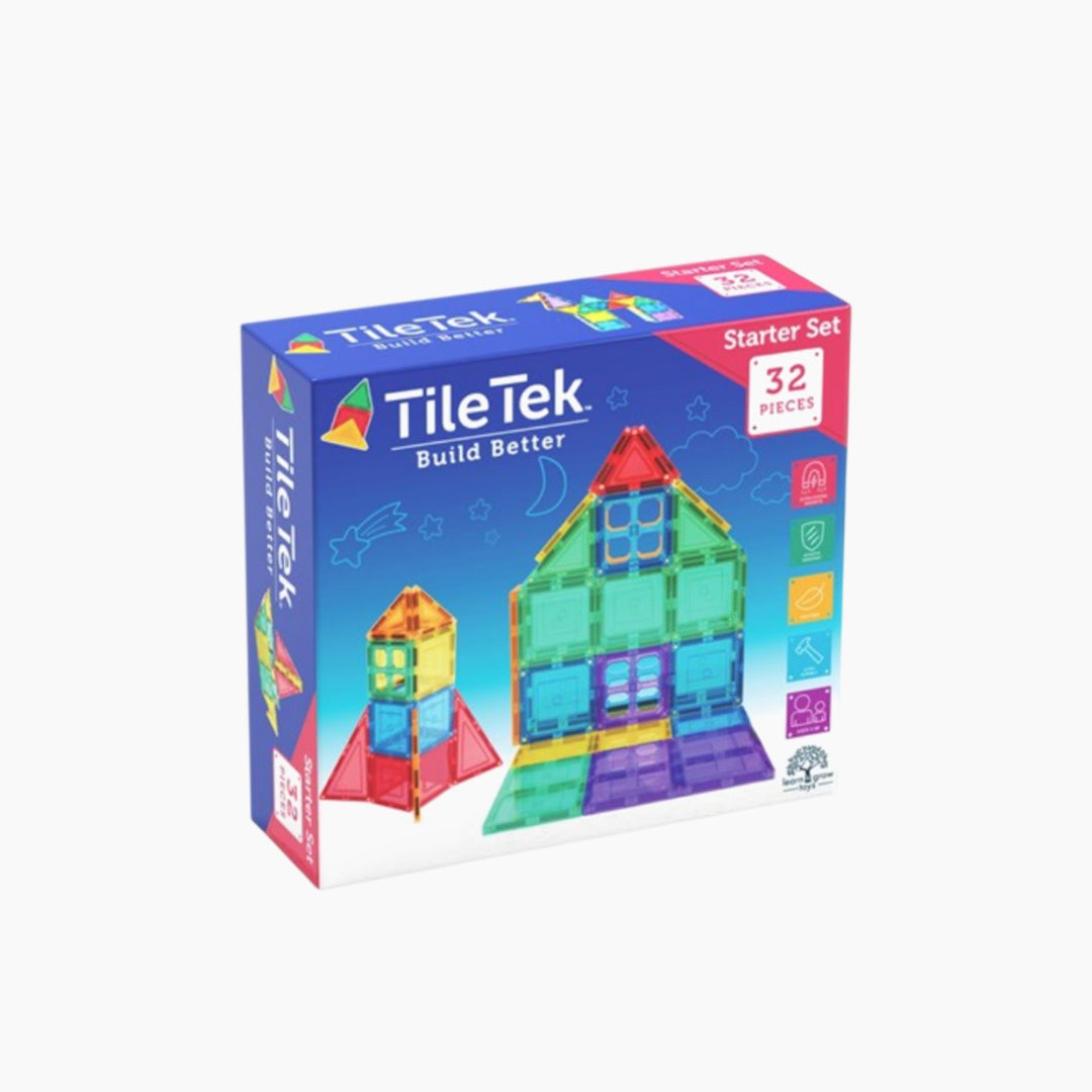 Tiletek Magnetic Tiles 32 Pcs Starter Pack