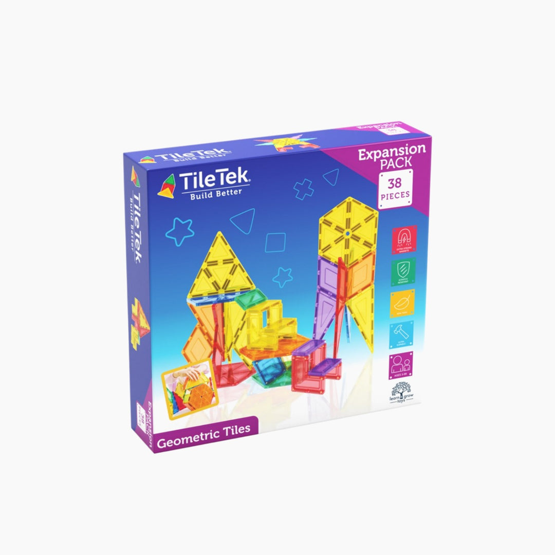 Tiletek Magnetic Tiles 38 pcs Geometric Pack