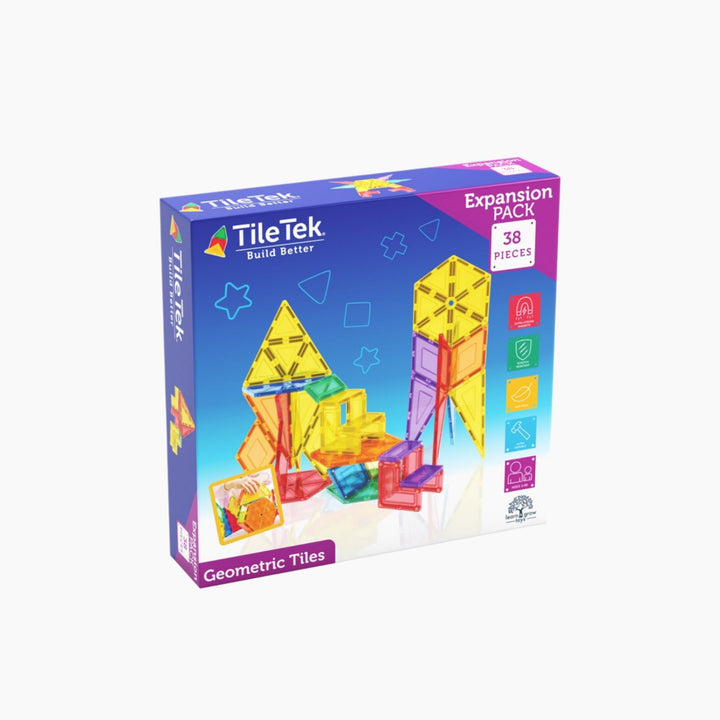 Tiletek Magnetic Tiles 38 pcs Geometric Pack