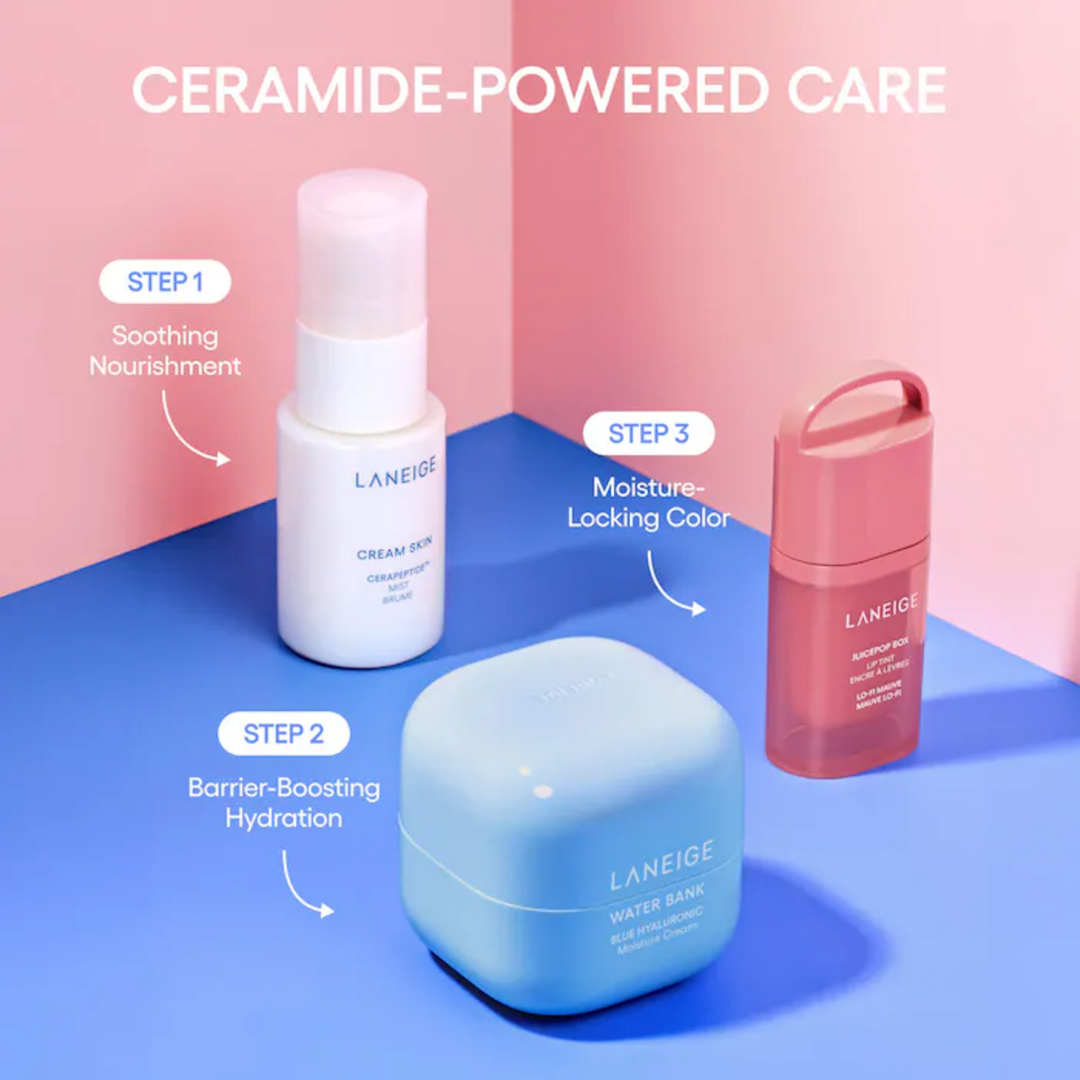 Laneige Tint &amp; Glow Mini Korean Skincare &amp; Juicepop Box Lip Tint Gift Set