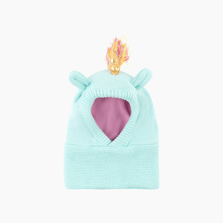Zoocchini Allie the Alicorn knit balaclava hat for 6-12m