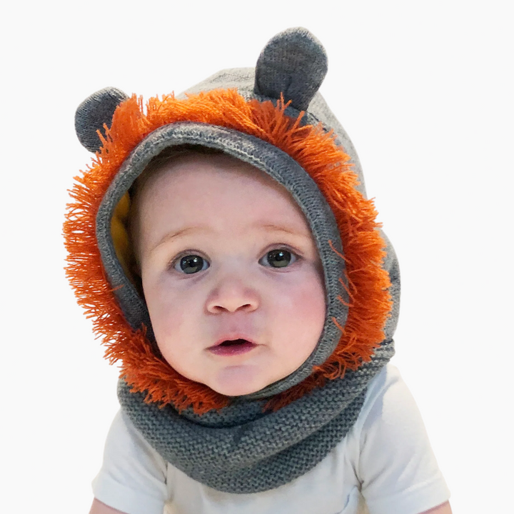 Zoocchini Leo the Lion Knit Balaclava Hat