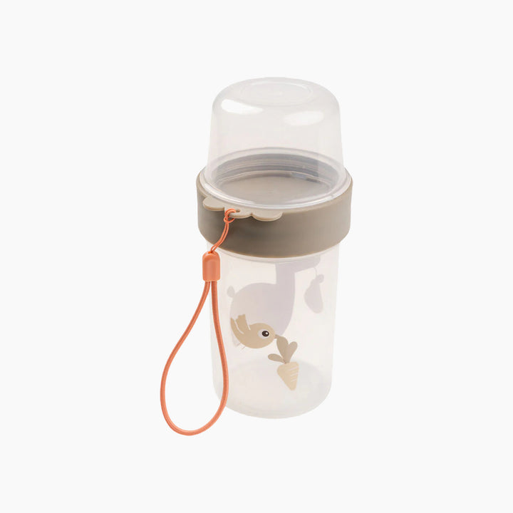 Done By Deer To go 2-way snack container L - Lalee Sand