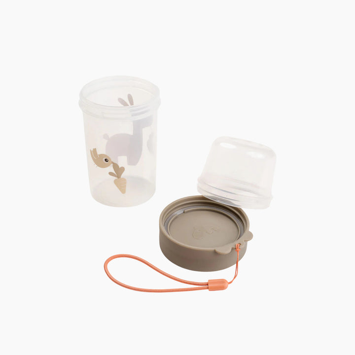 Done By Deer To go 2-way snack container L - Lalee Sand