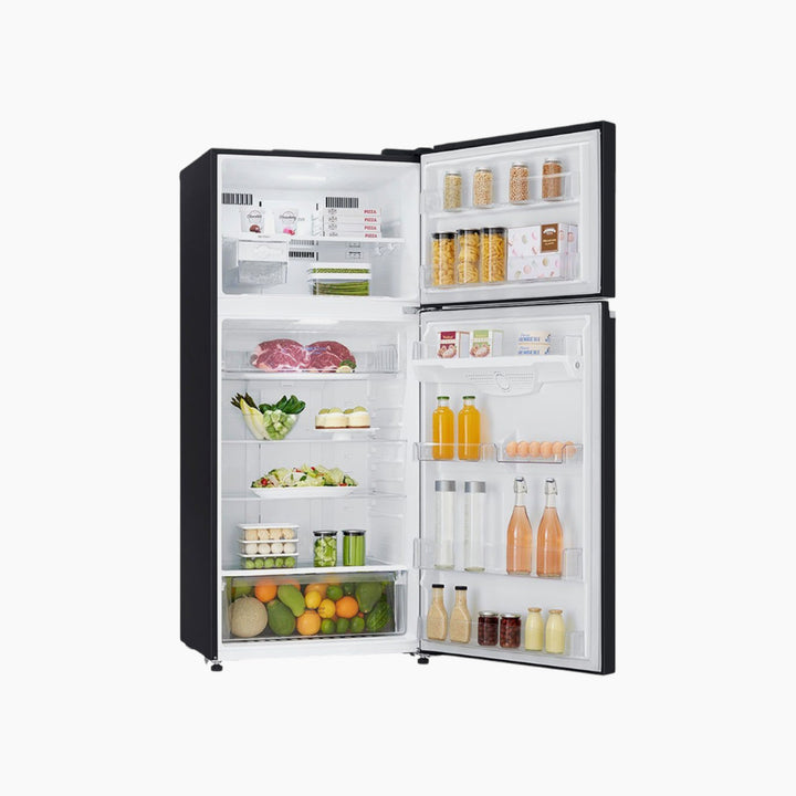 LG Top Freezer Refrigerator 547L Inverter Linear Compressor - Black Glass