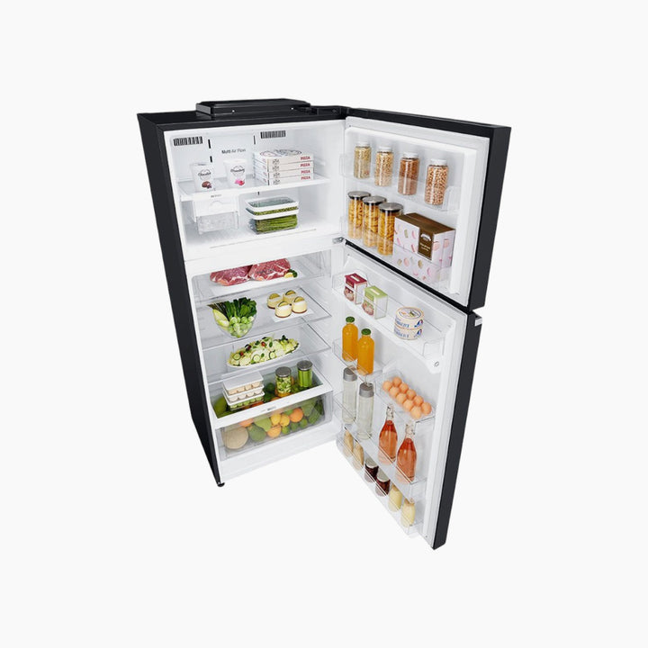 LG Top Freezer Refrigerator 547L Inverter Linear Compressor - Black Glass