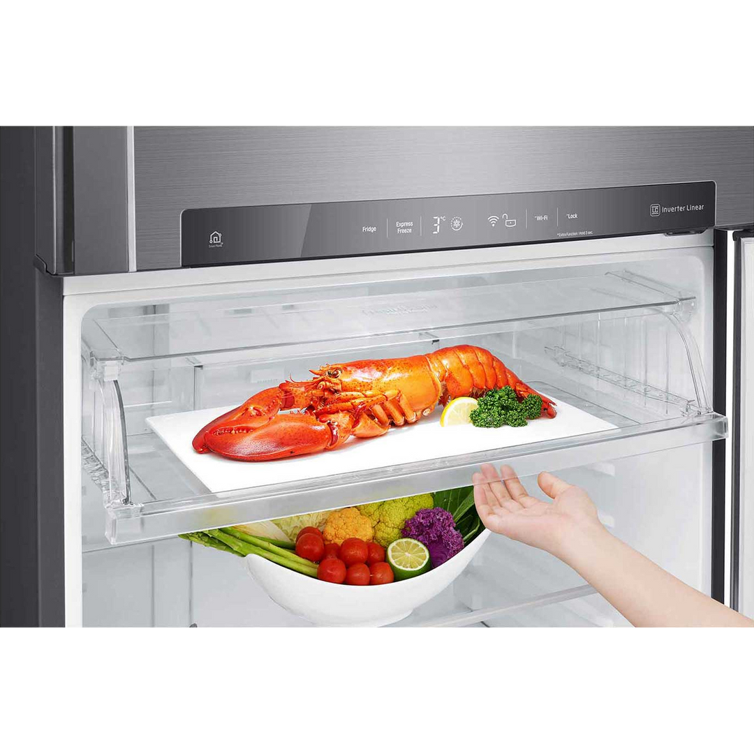 LG Top Freezer Refrigerator 547L Smart Inverter Compressor - Silver