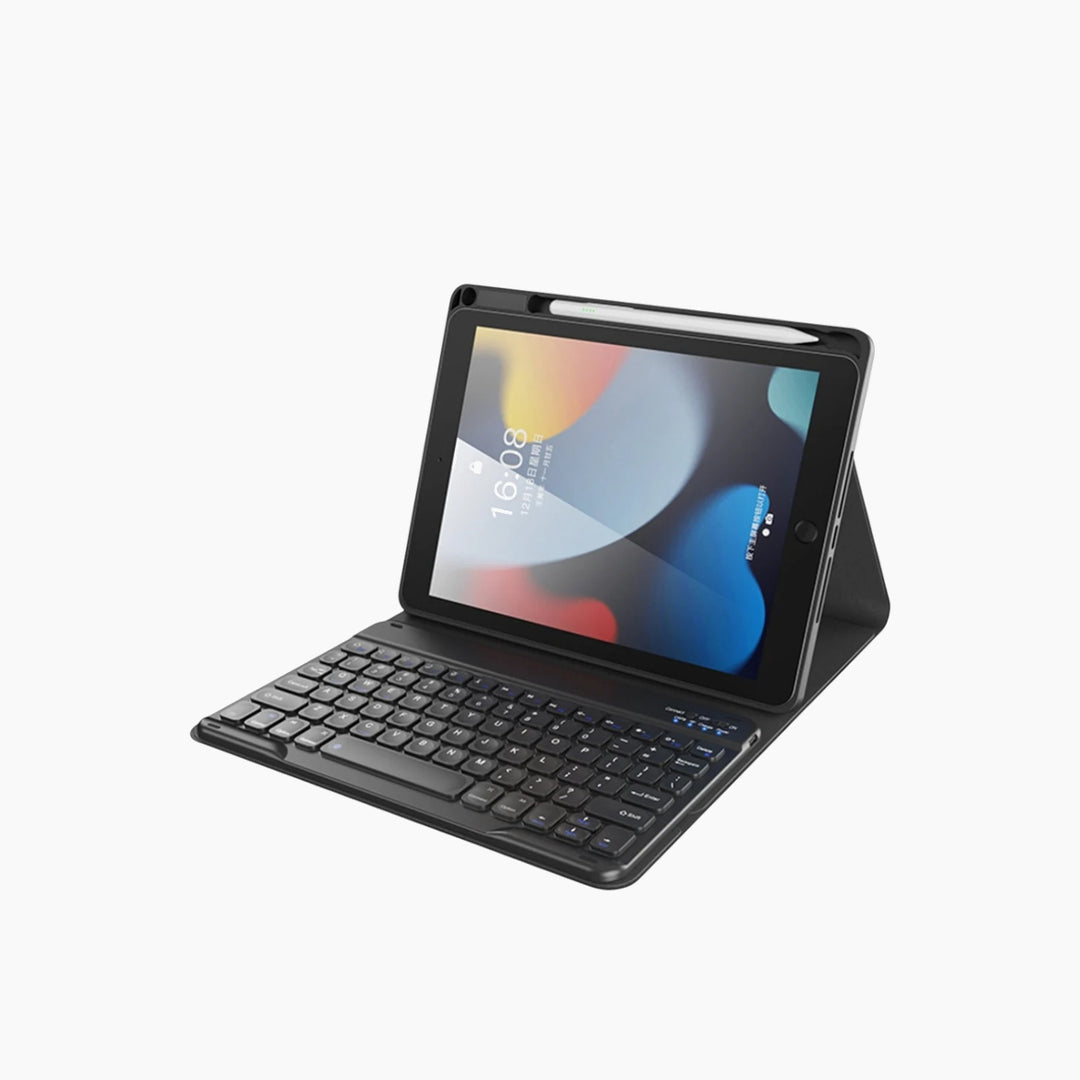 Totu iPad 7 (10.2 - 10.5) inch leather case with detachable keyboard