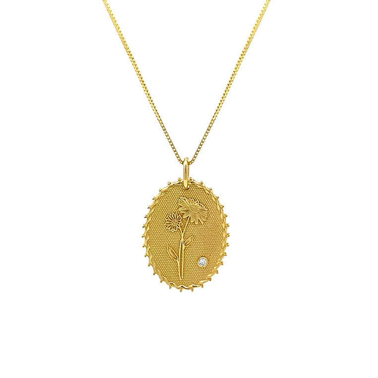 BabyChic Fine Jewelry Birthflower Necklace