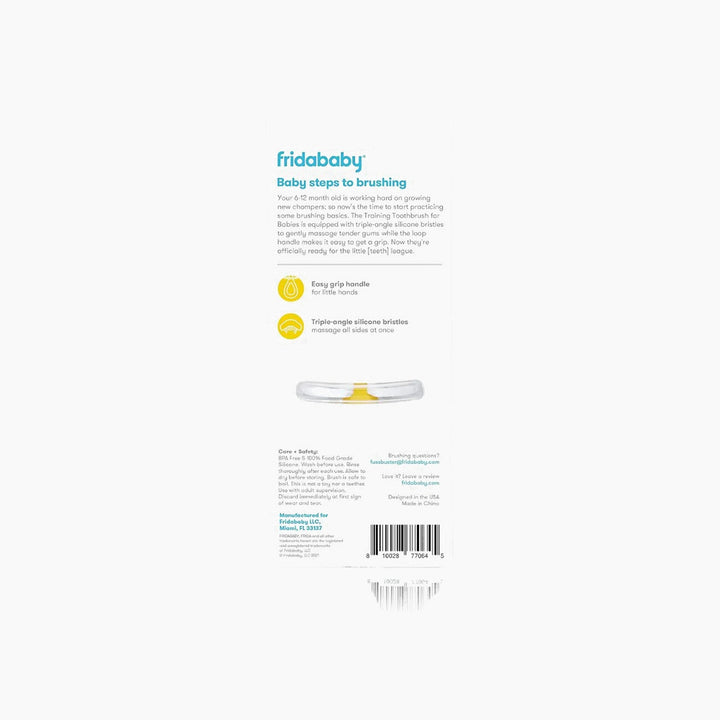 FridaBaby triple-angle training toothbrush with loop handle