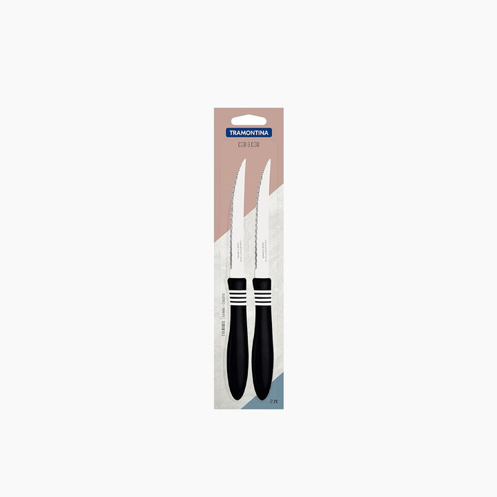Tramontina Cor&amp;Cor 2-Piece Steak Knife Set
