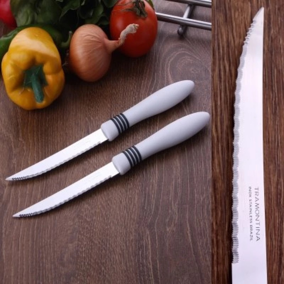 Tramontina Cor&amp;Cor 2-Piece Steak Knife Set