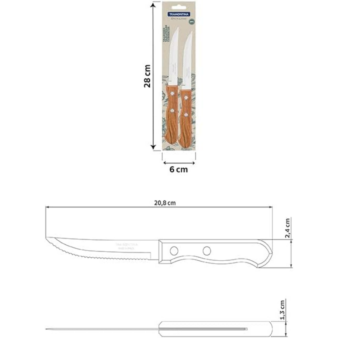 Tramontina Dynamic 2-Piece Steak Knife Set