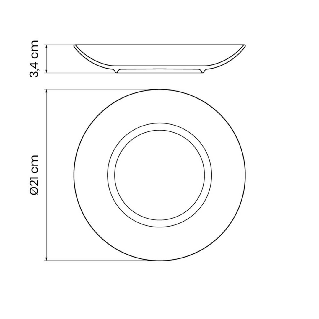 Tramontina Hayat Ramadan Soup Plate 21 cm
