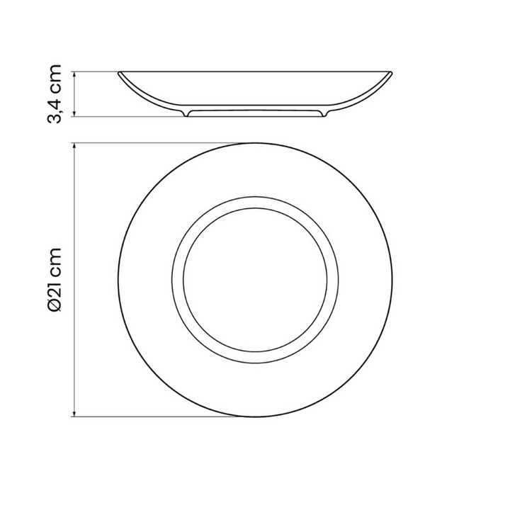 Tramontina Hayat Ramadan Soup Plate 21 cm