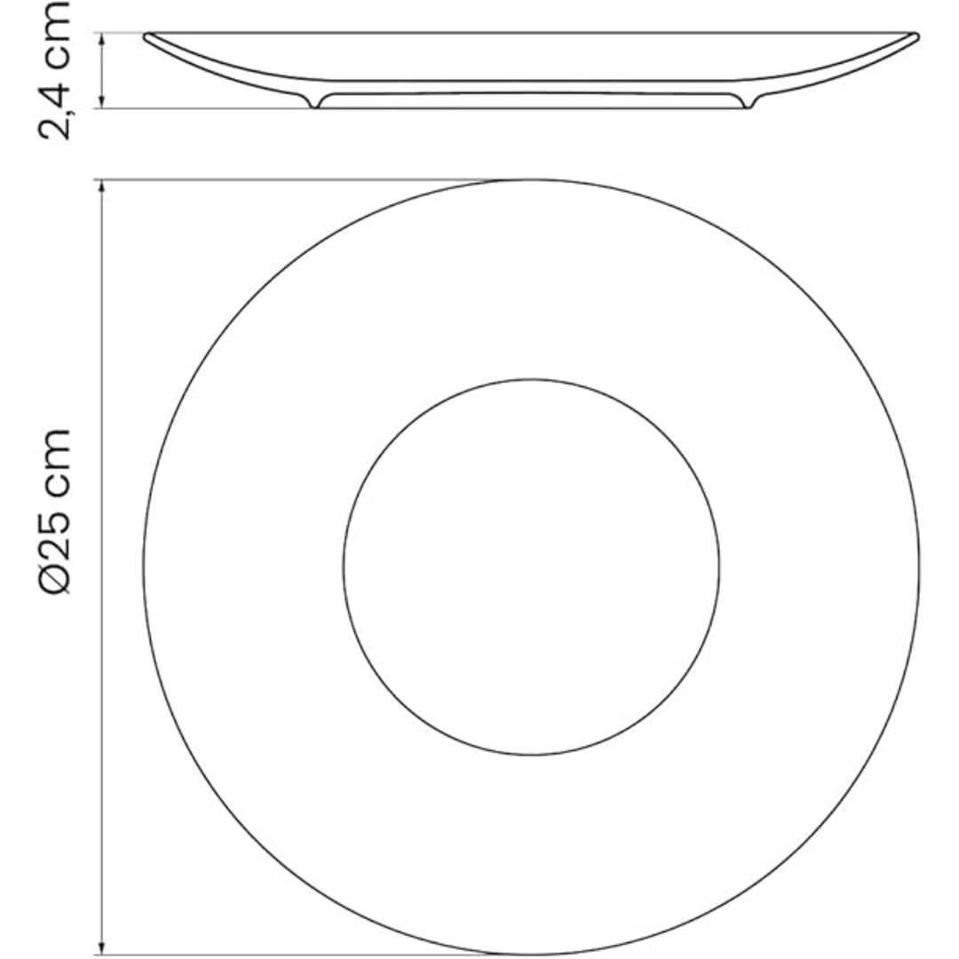 Tramontina Noor Ramadan Dinner Plate 25 cm