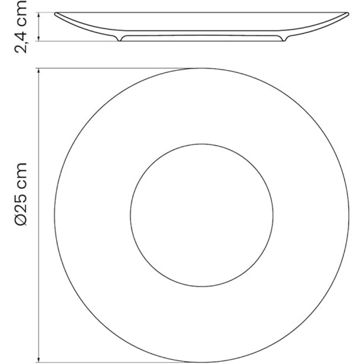 Tramontina Noor Ramadan Dinner Plate 25 cm