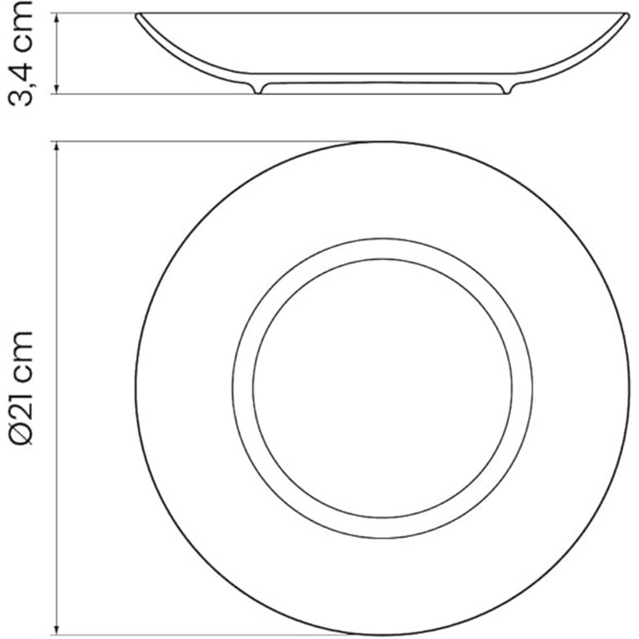 Tramontina Noor Ramadan Soup Plate 21 cm